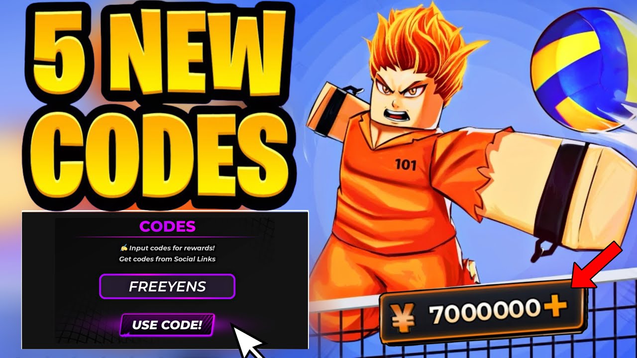 *НОВИНКА* Все рабочие коды обновления 53 для Volleyball Legends | Коды для ROBLOX Volleyball Legends