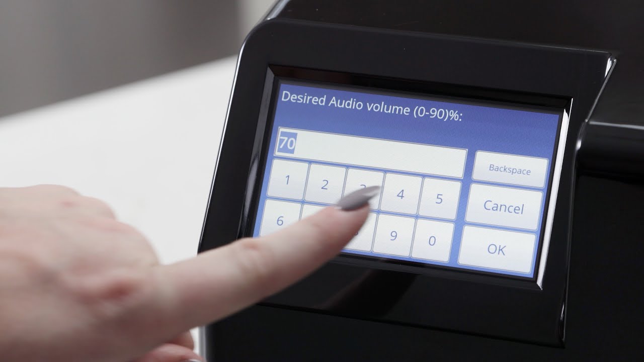 MedaCube - Change the audio volume