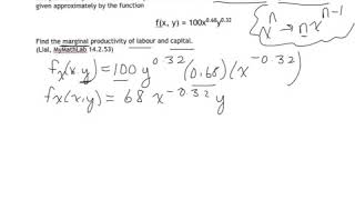 Week 10 Partial derivatives of power functions