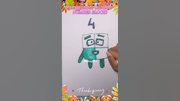 drawing number blocks characters #drawing #shortvideo #art  part 2