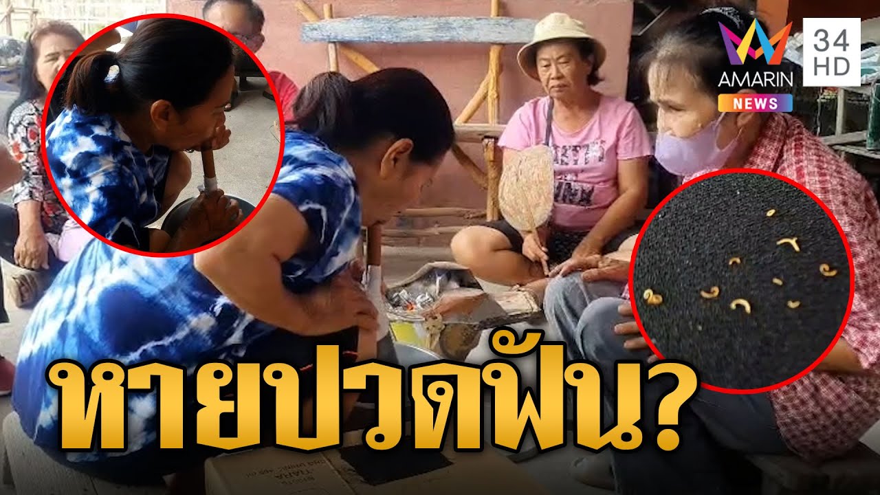 รักษาปวดฟันโบราณด้วยสมุนไพรอู่เขี้ยว แปลกแมงกินฟันเจอคล้ายหนอนออกมา