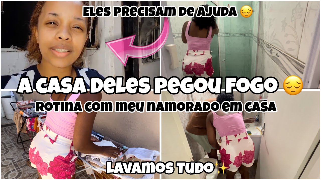 A CASA PEGOU FOGO , FICOU TUDO DESTRUÍDO 😔| rotina da manhã com meu namorado em casa!