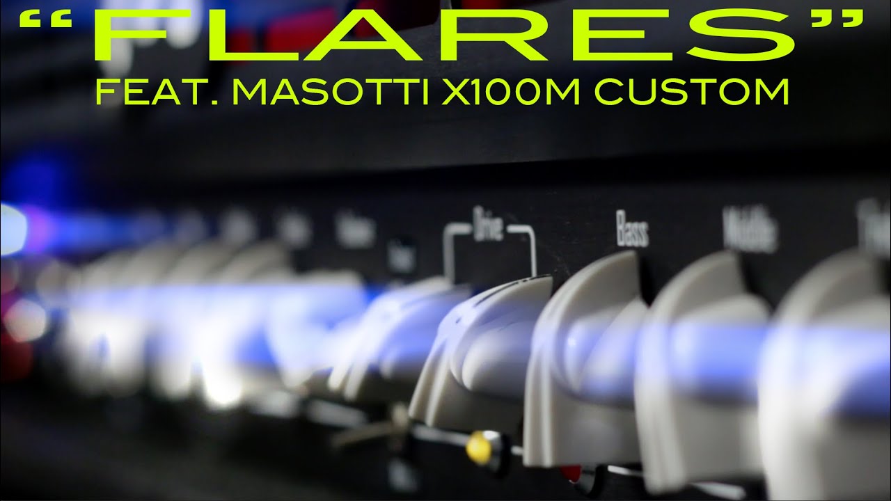 Giacomo Castellano Plays the instrumental rock song called  "Flares" Ft. MASOTTI X100M CUSTOM HEAD