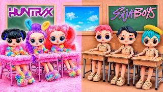 Cardboard vs Fluffy Doll House! DIY Crafts with LaLiLu