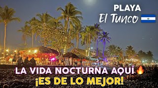 ¡UNA LOCURA! Así se disfruta en PLAYA EL TUNCO, El Salvador  Surf City 2024