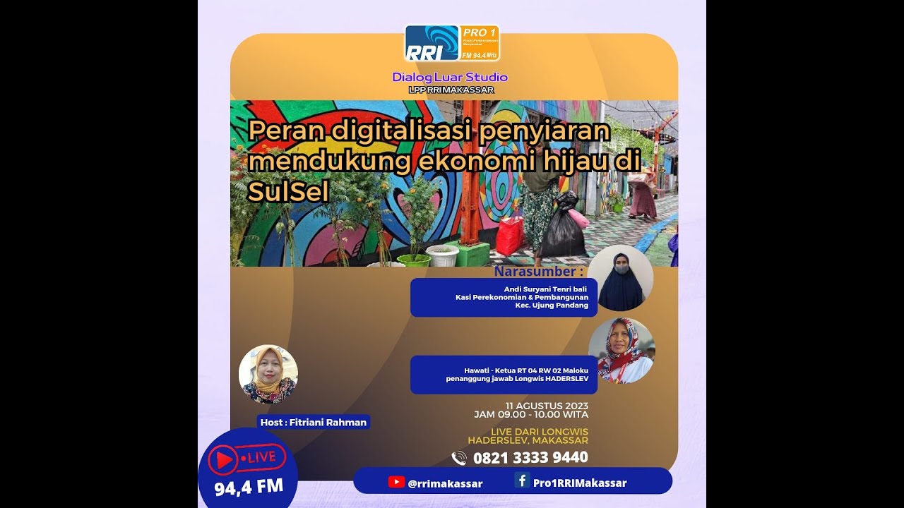 🔴 Dialog Luar Studio RRI Makassar Peran Digitalisasi Penyiaran ...