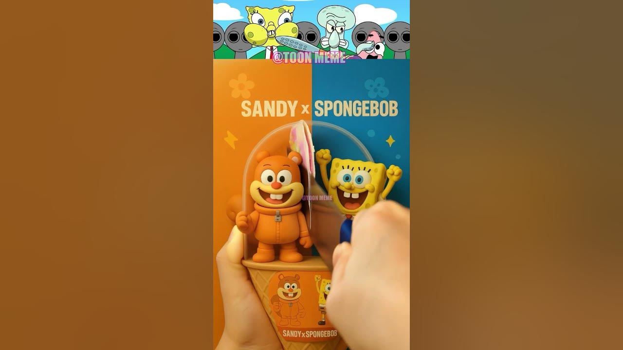 Unboxing Cut Ice Cream Sprunki Sandy x Sponge Bob #spongebob #sandy