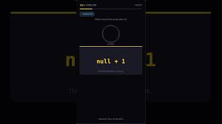 null + 1 in JavaScript 🤯 | Type Coercion Explained (JS Interview Question) #programming #trading