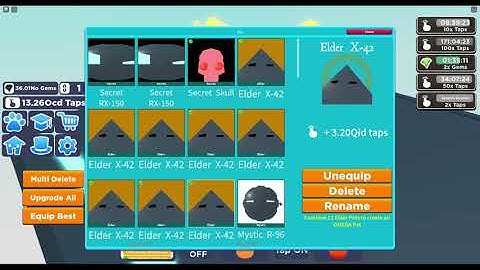 Tapping Simulator Secret RX-150 Secret pet from FUTURE ISLAND + Free roblox giftcard in description