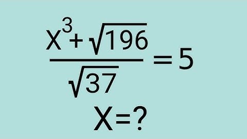 International mathematics olympiad question l Find X=? l advanced maths l olympiad mathematics 