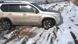 Nissan X-Trail На Снегу И По Грязи