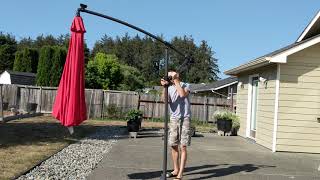 OUTDOOR UMBRELLA Demonstration AND SETUP