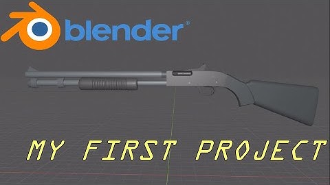 Blender | Shotgun Modeling Timelapse | My FIRST Project By MYSELF (3rd Project Ever)