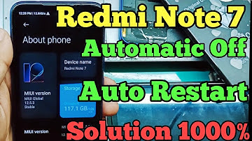 Redmi Note 7 Automatic Switch Off Problem || Redmi Note 7 Auto Restart Solution Fix final Way ✅️
