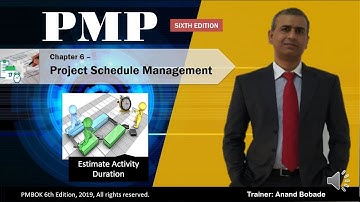 6.4 Estimate Activity Duration | PMBOK6 | PMP® Training | PMP® Certification