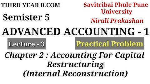 T.Y.Bcom Sem 5 Advance Accounting 1| Illustration No 2 Pg No 2.24, Nirali Publication