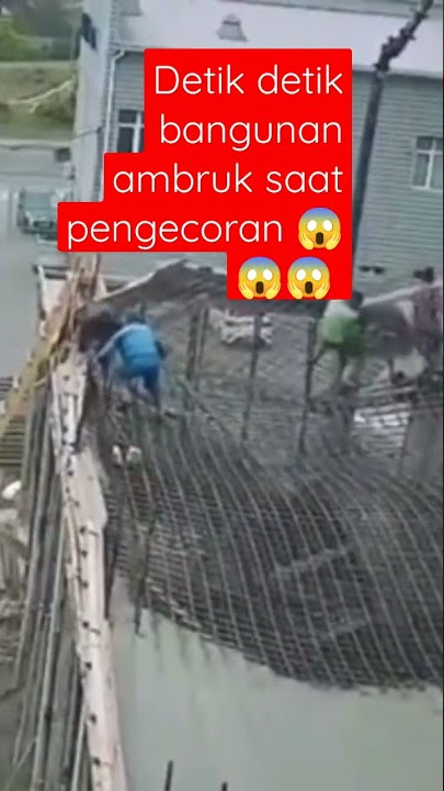 detik detik bangunan ambruk saat pembangunan 😱😱😱#fyp