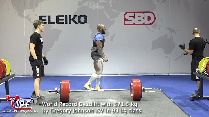 World Record Deadlift with 371.5 kg by Gregory Joh...
