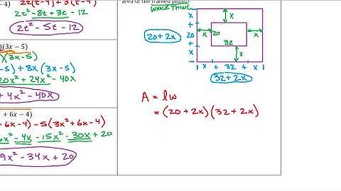 Polynomials 06 Multiply Polynomials Word Problem
