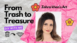 zahra khan's Art / paper Art/ easy basket tutorial /