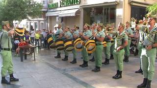 Banda de Guerra de la Legión, tocando en Ceuta.