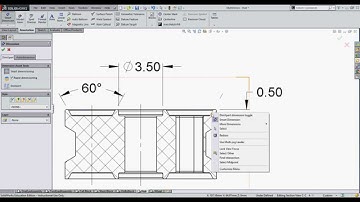 Dimensioning to a Virtual Sharp