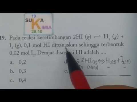 Cara mudah mencari derajat disosiasi pada reaksi kesetimbangan - kimia SMA