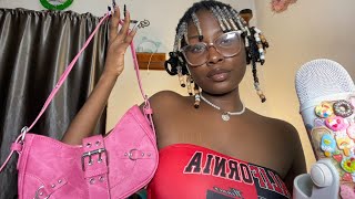 ASMR tapping & Scratching on my bag collection ☁️🌸🍂