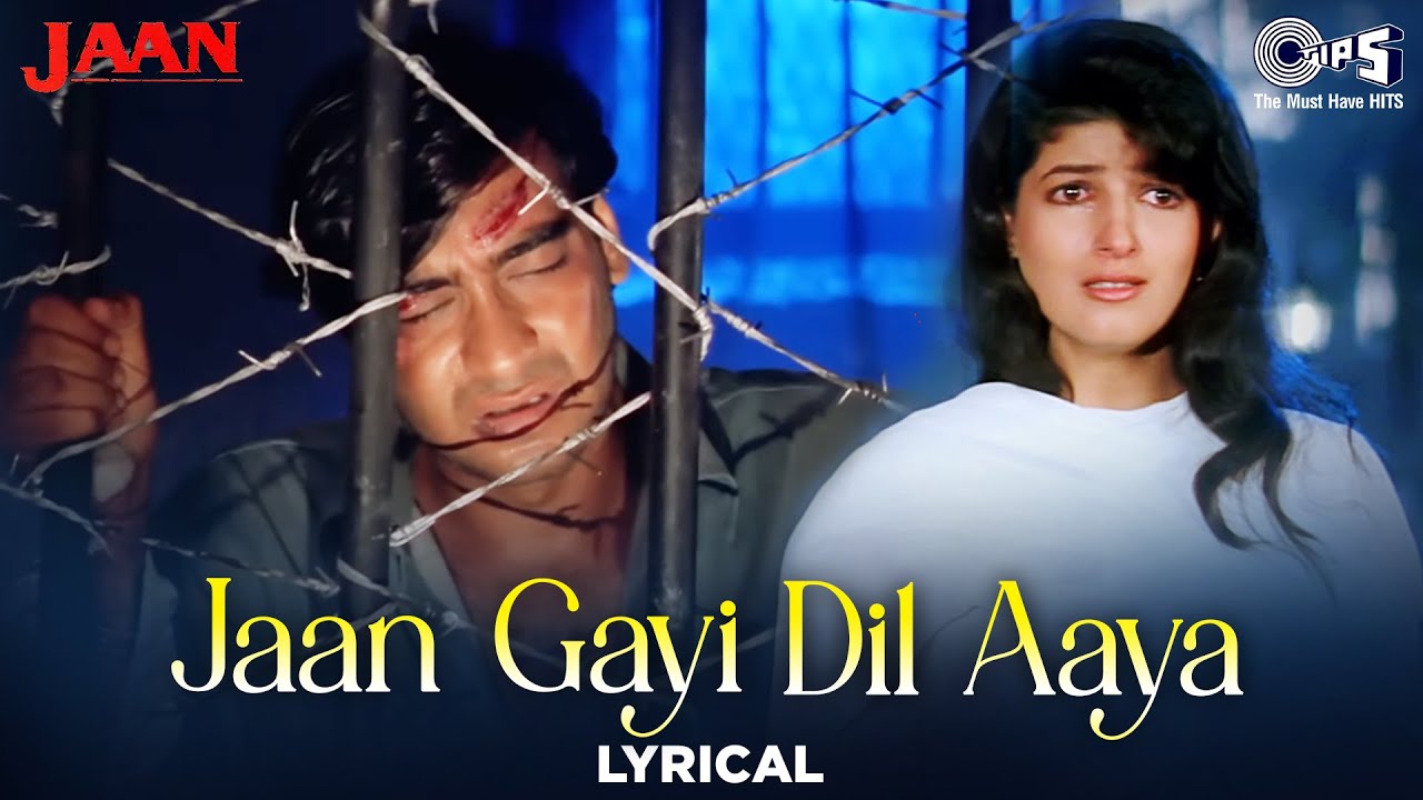 Jaan Gayi Dil Aaya   Lyrical  Jaan  Ajay Devgn Twinkle KhannaUdit Narayan Alka Yagnik90s Hits