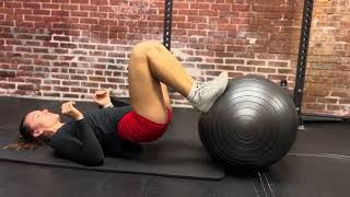 Double Leg Stability Ball Hamstring Curls
