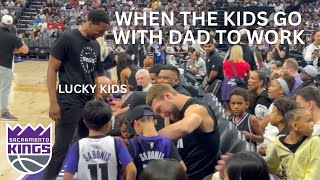 Kings Fan Fest + Calen’s Birthday Kickoff! Our Kids hanging out NBA Players!