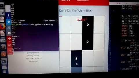 Piano tiles automated with python