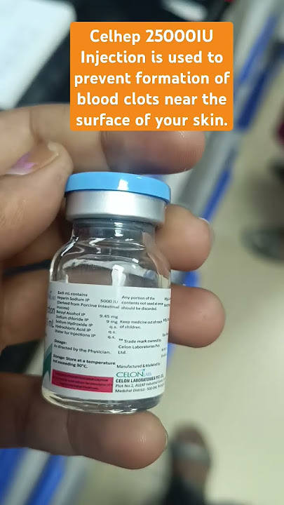 Heparin injection 25000 IU/ 5 ml celhep 25000 IU