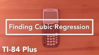Where To Find Cubic Regression Ti 84 Graphing Calculator Youtube