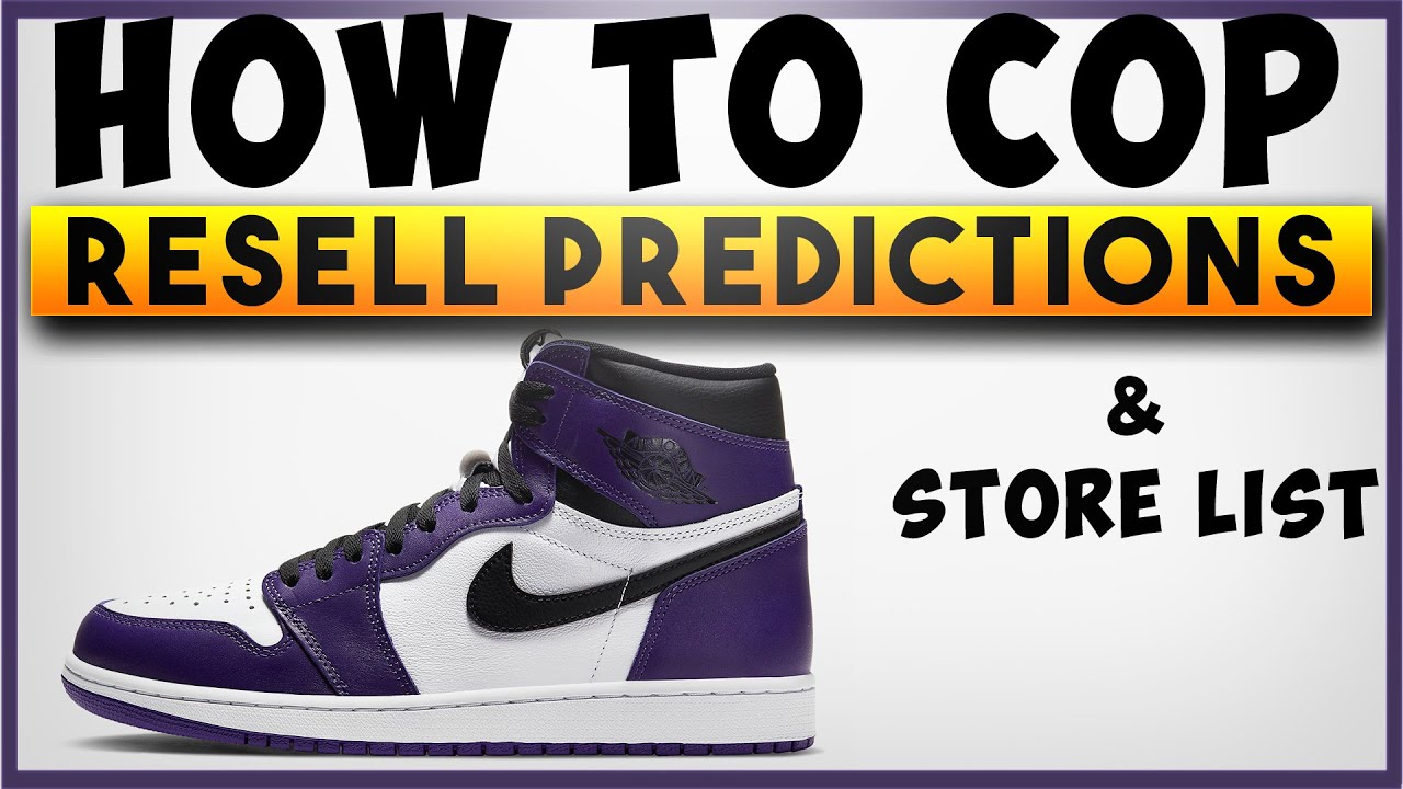 air jordan 1 court purple resell