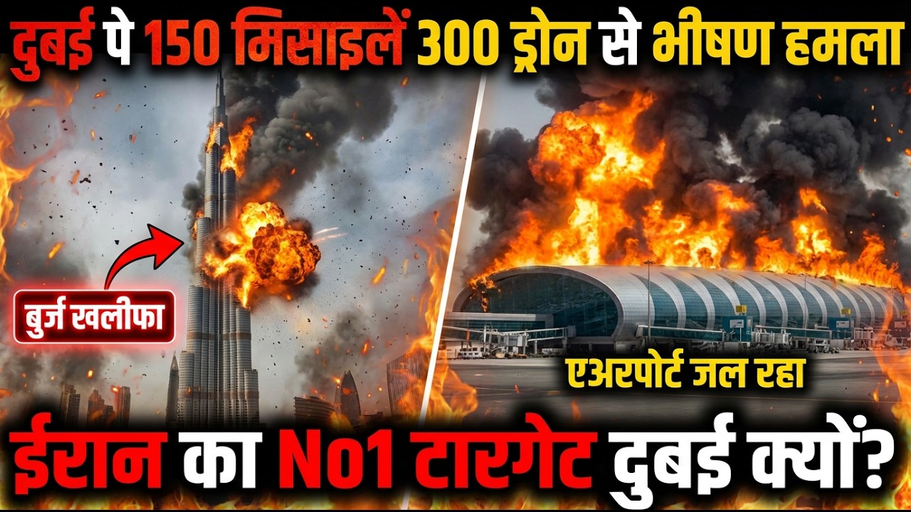 Iran Attack Dubai Airport: ईरान के हमले से दहल उठा दुबई एयरपोर्ट , कई लोग घायल। Middle East War