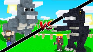 GODZİLLA EV VS KİNG KONG EV! 🏠 - Minecraft
