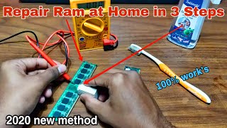 How to Repair Ram at Home in Easy 3 Steps 2020 New Methods | Clean Ram by yourself | no display pc screenshot 5