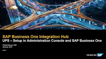 SAP Business One Integration Hub: UPS Template Setup