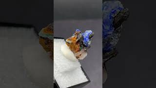 Video preview: Azurite with Malachite — Morocco · 2.1 cm