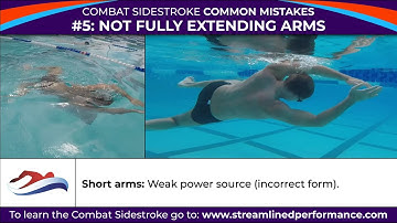 Combat Sidestroke Common Mistake #5: NOT Fully Extending Arms – by Streamlined Performance