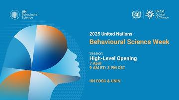 High-level Opening of UN Behavioural Science Week 2025