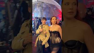 Millie And Noah Schnapp Walking In Style