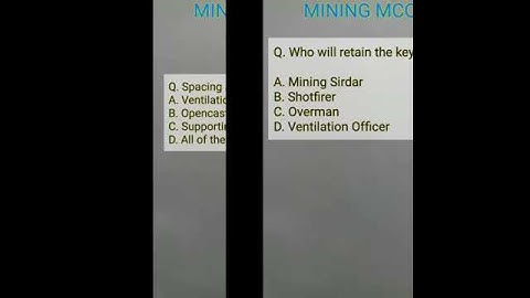 Mining MCQ 1