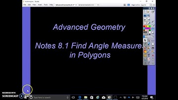 8.1 Find Angle Measures in Polygons