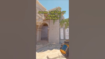 Smoke mid from CT spawn in Anubis