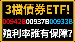 3檔債券ETF月配息！00942B、00937B、00933B！殖利率誰更有保障？我們這一家