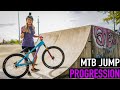 KARA IS SENDING STEEP KICKERS// MTB JUMP PROGRESSION