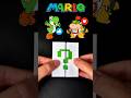 Guess the SUPER MARIO Characters 💙💚❓ #feedshorts #art #supermario #diy #papercraft
