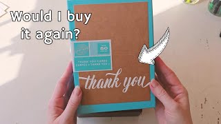Gartner Studios White Script Thank You Cards Review and Unboxing
